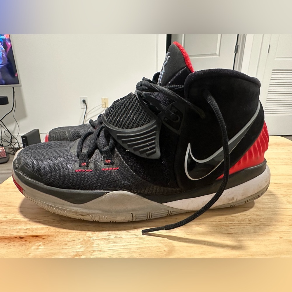 Nike Kids Black and Red Athletic Sneakers